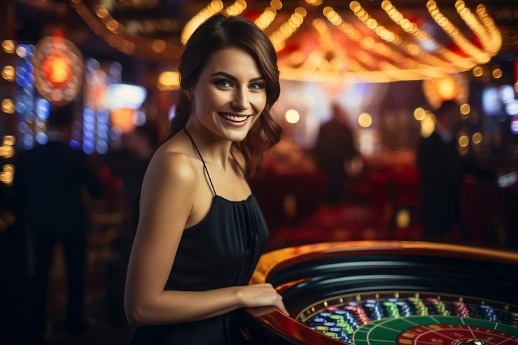 Pengguna membaca Win Drop di ponsel
